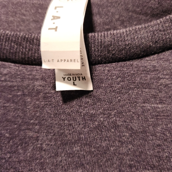 Barbie Heather Blue Logo Girls Pink Glitter Short Sleeve Graphic Tee - Picture 5 of 9